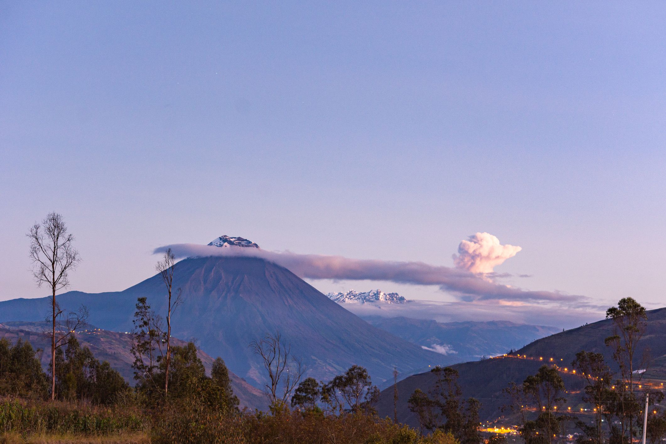 <p><b>Ecuador<br>Elevation:</b> 17,159 feet<br>Sangay, located about 25 miles northwest of Quito, is home to a lush park and vibrant scenery. The mountain was declared a national park in 1991, following UNESCO declaring the area a <a href="https://whc.unesco.org/en/list/260/">World Heritage Site</a> in 1983. Visitors can camp, climb the mountain, hike, raft, or cycle through the park.   </p>