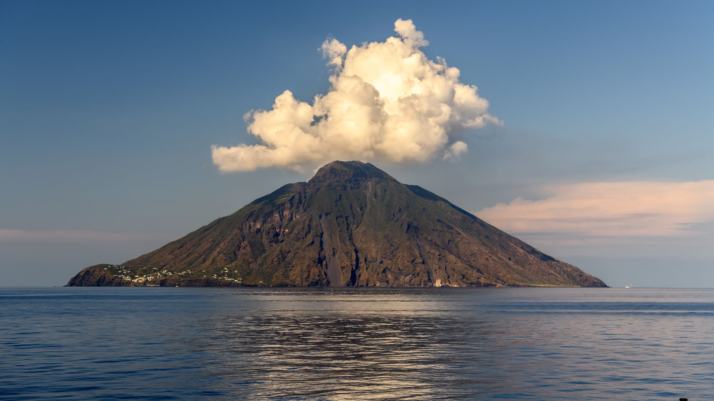 <p><b>Italy<br>Elevation:</b> 3,038 feet</p><p>Stromboli has been erupting almost continuously since 1932, making it one of Earth's most active volcanoes. Mount Stromboli is an active volcano located in the Mediterranean Sea in southern Italy. Stromboli’s three crater lakes are among the deepest in the world. Because it has been active for much of the last 2,000 years and its eruptions are visible for long distances at night, it is known as the "<a href="https://geology.com/volcanoes/stromboli/">Lighthouse of the Mediterranean.</a>"       </p>