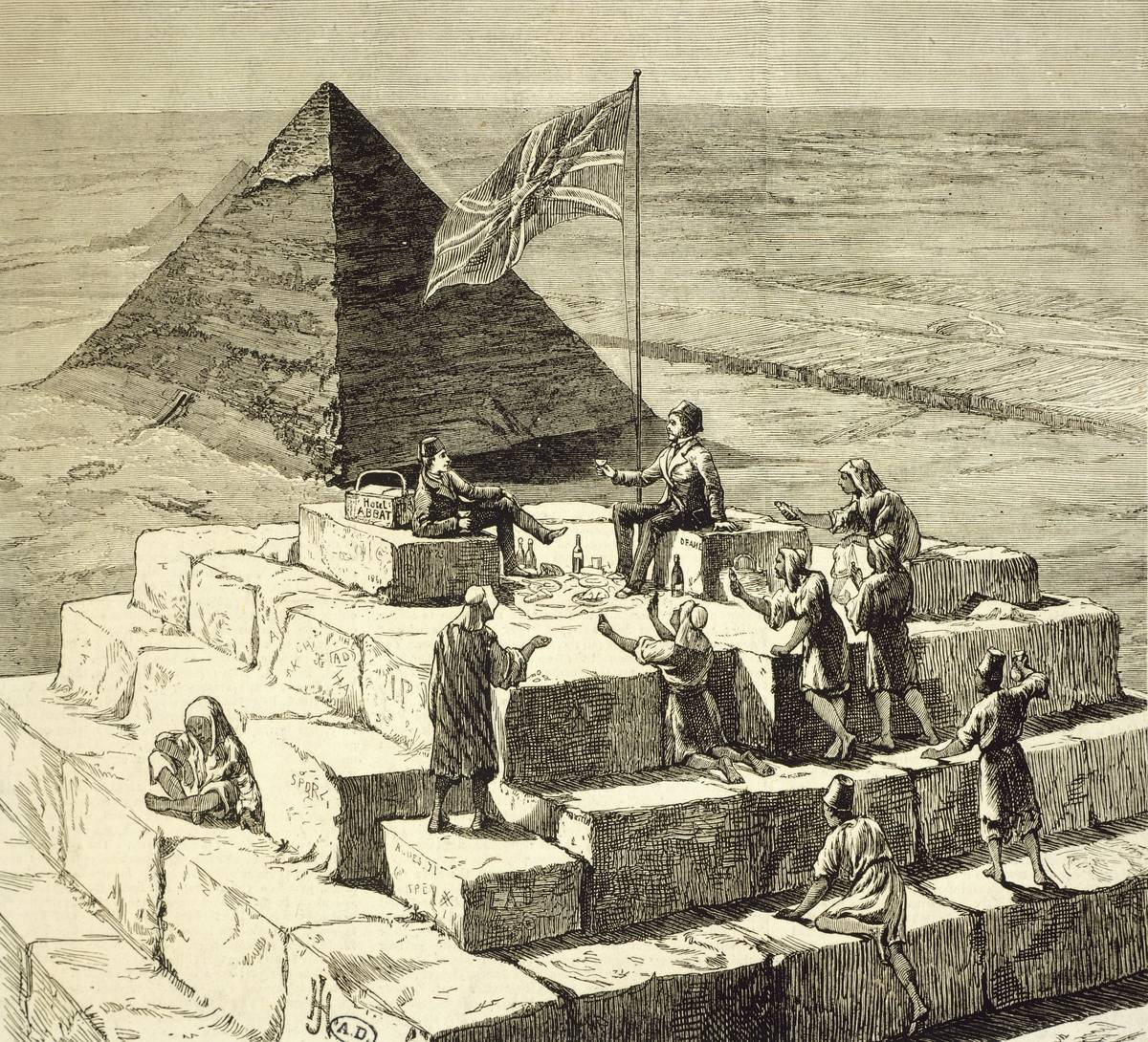 <p>Despite the belief that the Egyptians created the pyramids with wood and ropes, scientists haven't been able to recreate exactly how the pyramids were made. According to what we know about history, the Egyptians simply didn't have tools that could create something so large and precise. In fact, scientists attempted to recreate the pyramids in small-scale models but failed every time.</p> <p>The truth is that the Great Pyramid was made from 2.3 million stone blocks that each weight 2.5 to 15 tons. No type of wood could withstand the weight of the stones, and the workers would have had to lay down a block every 2.5 minutes for the Pyramid to have been built in 20 years as originally thought. For this reason, some scientists believe that the Pyramids actually predate the Egyptians and were created by a much more advanced society.</p>