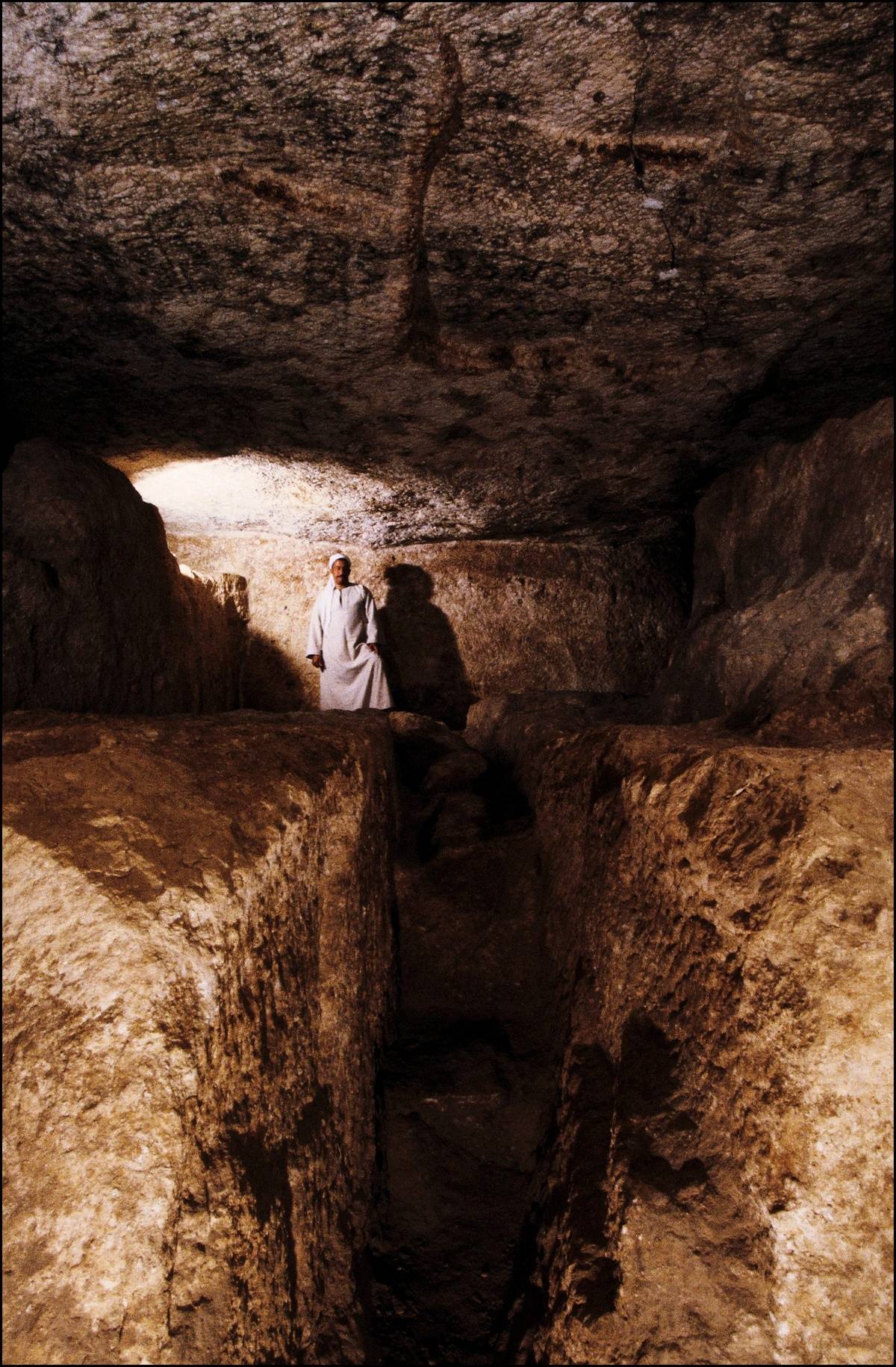 <p>The Pyramids are equipped with an intricate tunnel system that's carved from limestone bedrock. It's in these tunnels that the most unbelievable discoveries are made. Man still hasn't scaled every corner of the twisting labyrinths – and even so, when a discovery is made, scientists are often bewildered.</p> <p>Theorists believe mainstream scholars and scientists are hiding an underworld of lost catacombs beneath the pyramids. We have evidence of labyrinths beneath the Great Pyramid, but some people believe there's a whole lot more— about 55 miles south of Cairo underneath the city of Hawara. This is alluded to in various ancient texts and described by authors like Herodotus and Strabo.</p>