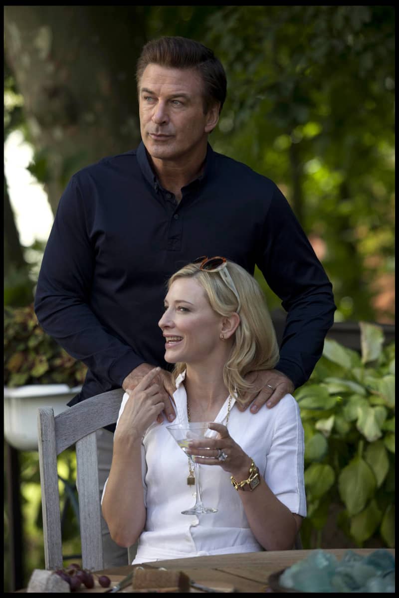 <p>What a wonderful on-screen duo! Alec Baldwin and Cate Blanchett starred in Woody Allen's 2013 film Blue Jasmine as "Hal" and "Jeanette" respectively. The movie follows the story of a formerly rich woman who finds it difficult to move into her working class sister's apartment. Cate Blanchett won an Academy Award for Best Actress.</p>