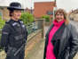 Inspector Kylie Davies and Caroline Henry in Warsop