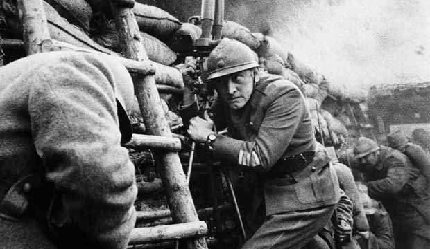 <p><strong>Directed by Stanley Kubrick. Screenplay by Stanley Kubrick, Calder Willingham, Jim Thompson, based on the novel by Humphrey Cobb. Starring Ralph Meeker, Adolphe Menjou, George Macready, Wayne Morris, Richard Anderson.</strong></p> <p>“Paths of Glory” comes about as close to draining the thrill and spectacle out of combat as any antiwar movie ever made. Directed by <strong>Stanley Kubrick</strong>, it finds Douglas at his most heroic as a French Colonel in WWI who refuses to continue with a suicide mission, much to the consternation of the generals sitting comfortably in their ornate offices. When three soldiers are selected for execution, it’s up to Douglas to defend them against charges of cowardice. Anchored by a startlingly realistic battle sequence and a famous gut-punch of an ending, this is a career highlight for both its director and star, who provide the story with their respective grit and gravitas.</p>