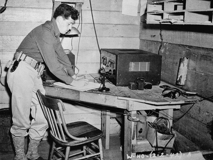 <p>Pvt. Joseph L. Lockard with his radio. The 19-year-old soldier from Williamsport, Pennsylvania was one of two manning the radar station in Oahu when the Japanese launched the first wave of their attack on Pearl Harbor. He informed his superior, who failed to heed his warning, saying the blips on the screen were likely Boeing <a href="https://www.warhistoryonline.com/war-articles/montgomery-b-17-bet.html" rel="noopener">B-17 Flying Fortresses</a> arriving from California.</p> <p>Speaking about this later in life, Lockard <a href="https://charterforcompassion.org/pearl-harbor-veterans/pearl-harbor-joseph-l-lockard" rel="noopener">shared</a> he wasn't angry about his warning being ignored. "If anything, it made me sad," he said.</p>