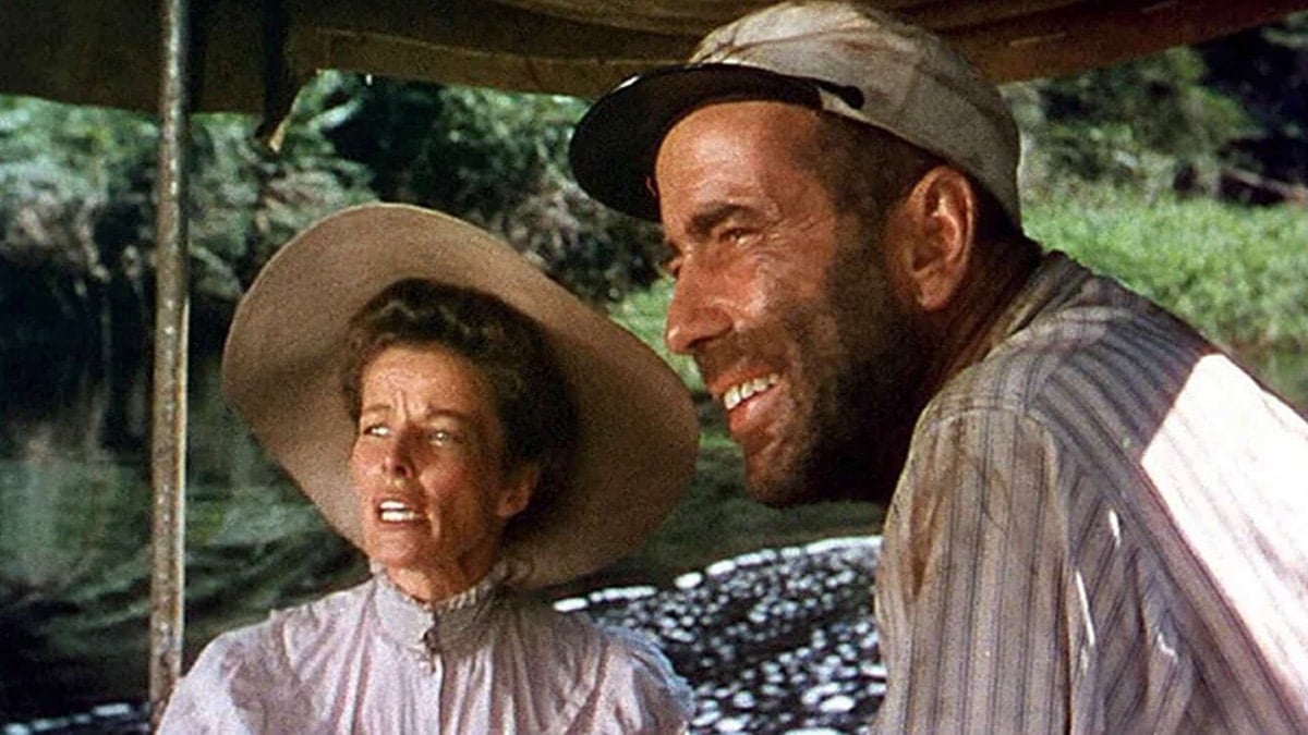 <p>This engaging drama not only features a profound story but beautiful performances from two of Hollywood's finest actors of all time. In the only pairing between legends Bogart and Katharine Hepburn, the two play unlikely companions during the most treacherous journey of their lives. In WWI, brother and sister Rose and Samuel Sayer are missionaries living in Africa.</p> <p>After German soldiers attack the village and burn down their mission, Samuel is beaten and soon dies of fever, leaving his sister heartsick, scared, and on a quest. She enlists the help of the gruff captain of the small riverboat, The African Queen, Charlie Allnut. She asks him to help her flee, avenge her brother's death and help in the war effort by targeting a German gunboat on their journey down the river.</p> <p>Surprisingly, this is the only film that pairs the two actors, which is just one reason that makes <i><span>The African Queen</span></i> so special. Their rapport is terrific, and the performances of Bogart (who was awarded his only Oscar for Best Actor) and Hepburn are superb.</p> <p>Combined with fine direction by John Huston, every element creates a captivating film with numerous dangers, thrills, and themes of courage and love found in the most unexpected places. Fans of the <a href="https://wealthofgeeks.com/oldest-disneyland-rides-from-1955-to-today/">Disney Parks</a> attraction The Jungle Cruise will appreciate the connection as that famous ride is loosely based on this classic film.</p> <p>(Available on DVD, to stream on Retro Reels, Kanopy, and Screen Pix, and rent VOD)</p>