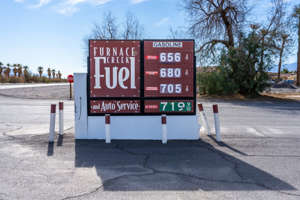 Sky high gas prices at Furnace Creek