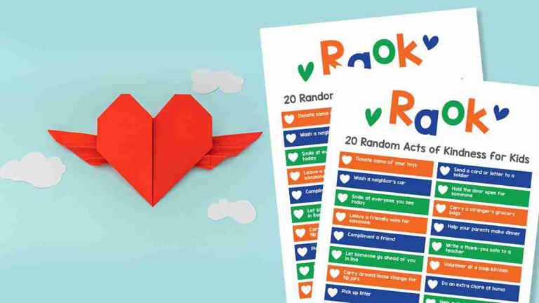 Help your children learn to be kind to others with these random acts of kindness for kids. Use our free printable as a check list to help your kids complete each task.
