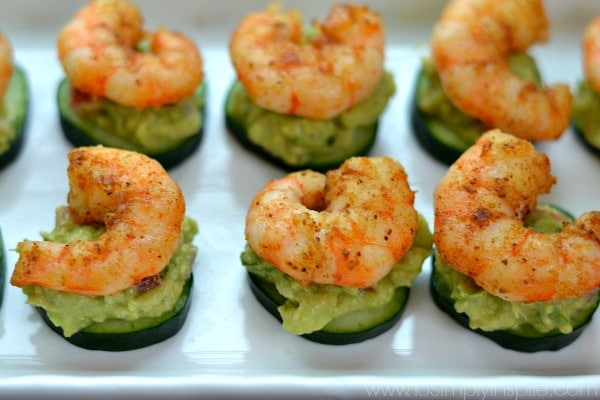 Cucumber Avocado Shrimp Appetizer