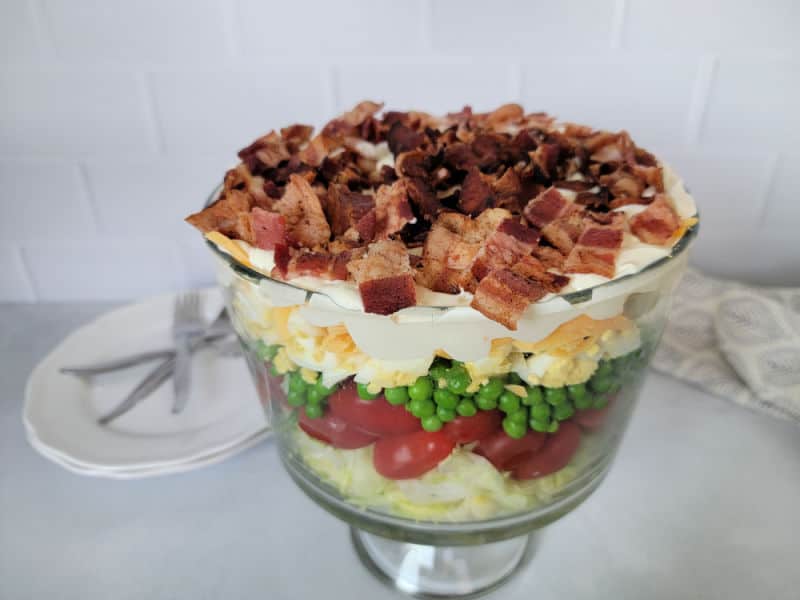 7 Layer Salad Recipe (With Homemade Dressing)