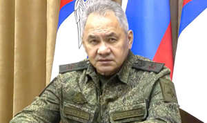 Russian defence minister Sergei Shoigu 