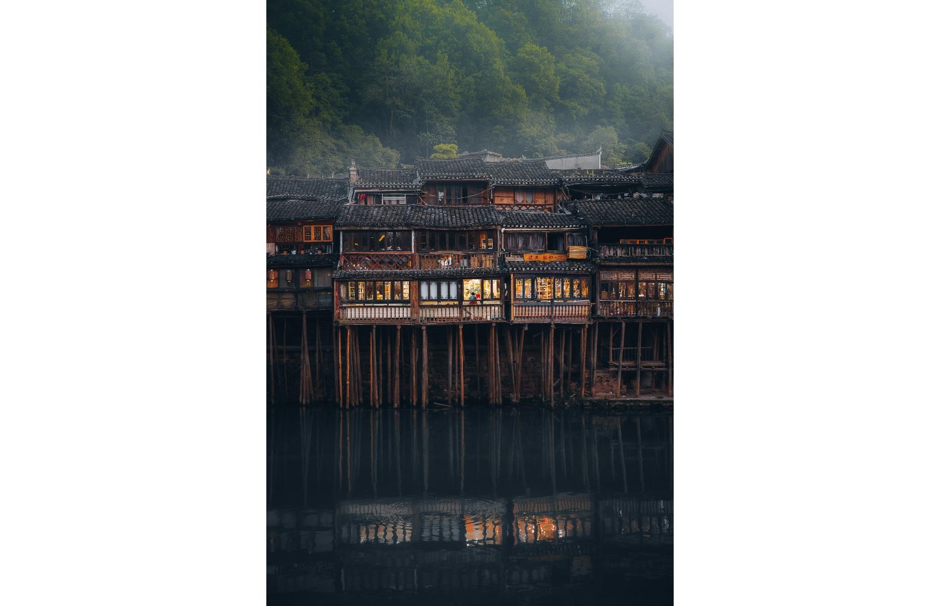 Frequently ranked among the most beautiful towns in China, the ancient settlement of Fenghuang is captured in all its glory in this gorgeous photograph, which won Luke Stackpoole top place in the World History category. Dating back more than 400 years, the town is exceptionally well-preserved and has unique ethnic languages, customs, arts as well as many distinctive architectural remains of Ming and Qing styles.