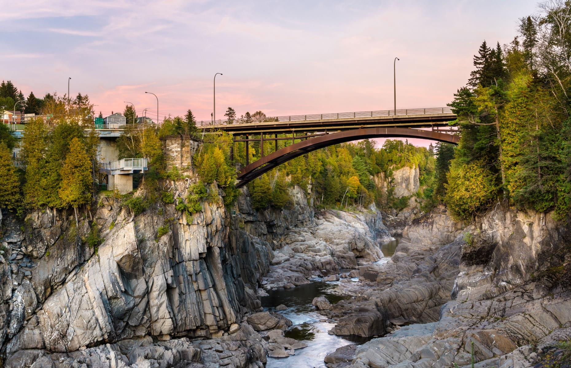 <p>Among the best-kept secrets in a province that feels like a well-kept secret itself, <a href="https://tourismnewbrunswick.ca/listing/grand-falls-gorge">Grand Falls Gorge</a> is a striking natural feature in northwest New Brunswick. Nature lovers can walk the mile-long (1.6km) trail along the edge of the gorge and thrill-seekers can get an even better view by zip-lining across it. A 400-step staircase leads down into the canyon for an even better vantage point.</p>