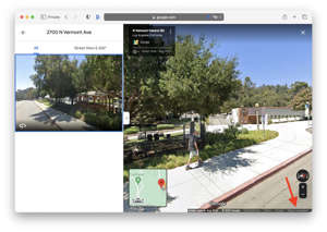 This is the Street View of your location. Screenshot by Nelson Aguilar/CNET