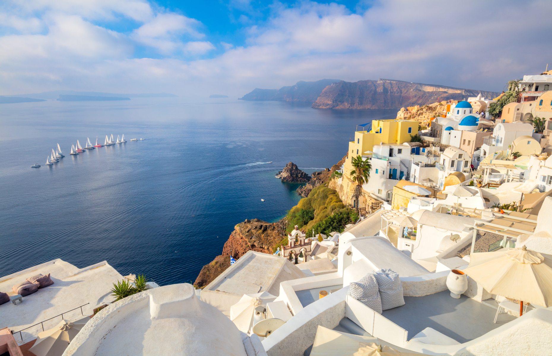 <p>Another destination cracking down on cruise ships is the picture-perfect island of Santorini. The Greek isle, famed for its blue-and-white buildings set on dramatic coastlines, received an enormous two million tourists in 2018, with claims there were as many as 18,000 visitors from cruise ships alone on the busiest days. To combat this, officials capped cruise passenger arrivals at 8,000 per day from 2019. </p>  <p><a href="https://www.loveexploring.com/news/144966/lesser-known-greek-islands-to-visit-crowd-free-travel-greece"><strong>Lesser-known Greek islands to visit before the crowds catch on</strong></a></p>