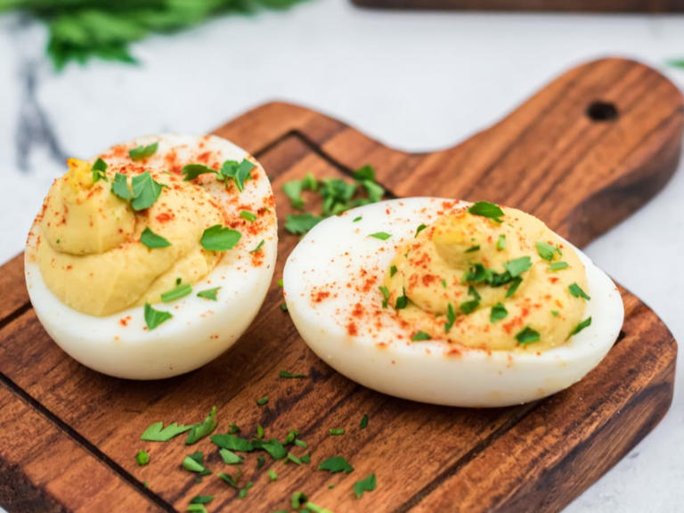 Hummus Deviled Eggs