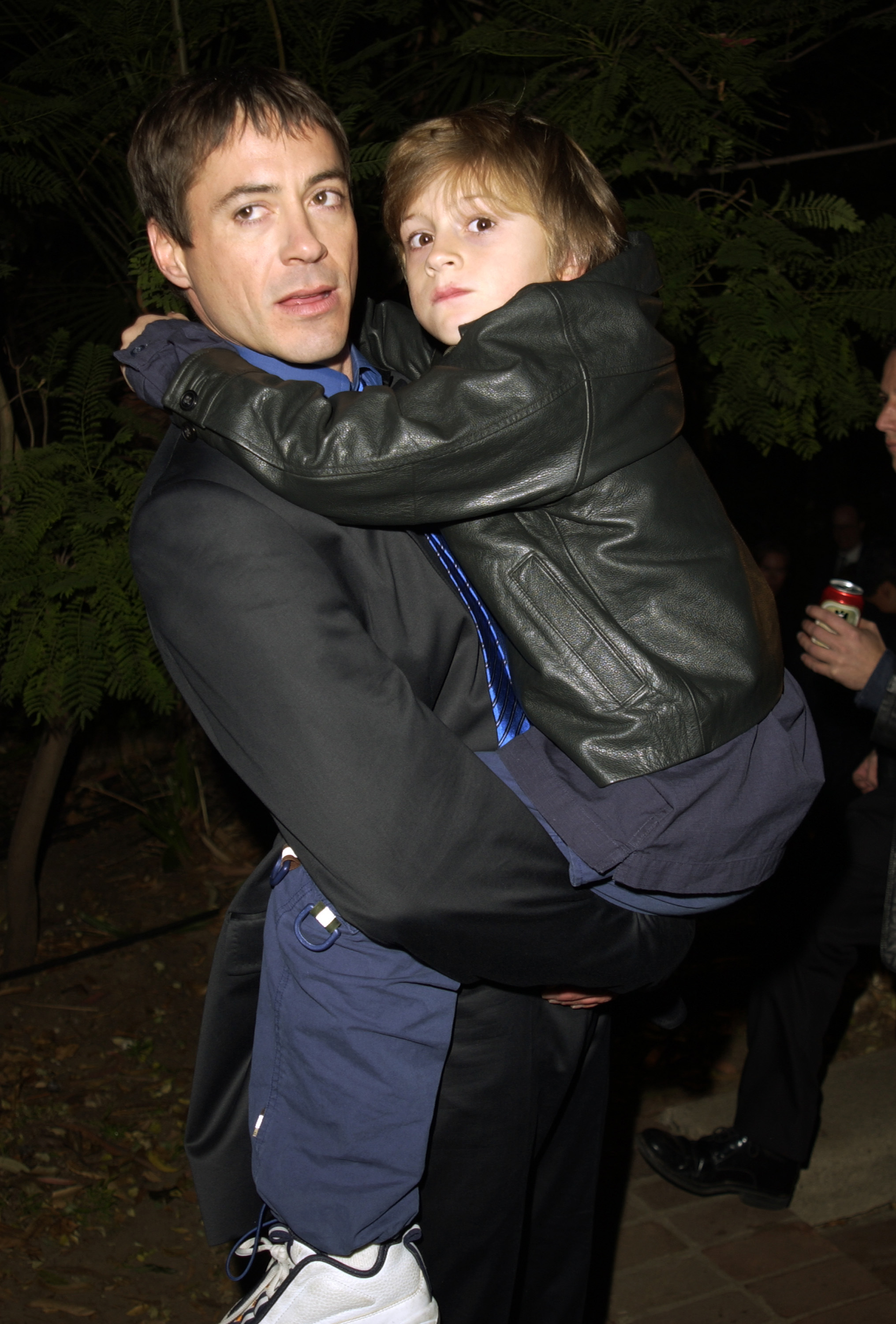 <p>Robert Downey Jr. gave then-8-year-old son Indio Falconer Downey a lift as they attended the Silver Lining Benefit for The Hollywood Sunset Free Clinic in Los Angeles on Dec. 13, 2001. Indio's mom is RDJ's first wife, singer-actress Deborah Falconer. Keep reading to see Indio at 29...</p>