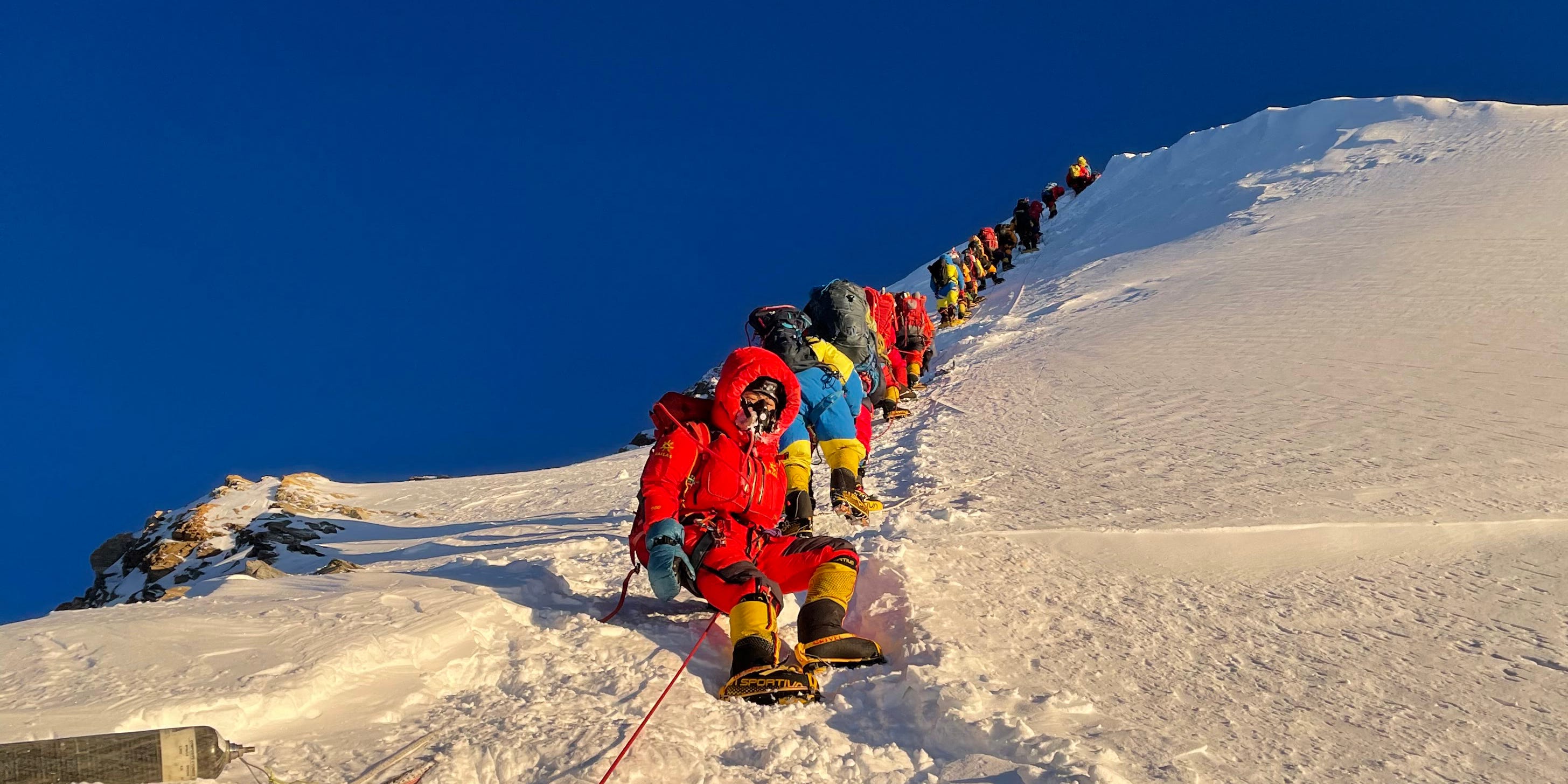 Dead bodies litter Mount Everest because it's so dangerous and