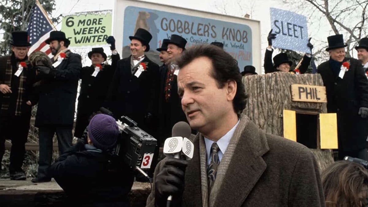 <p>The tale of Phil Connors is one of the great, classic comedies loved by many. He is a smug, self-centered, and sarcastic weatherman who lives the same day over again, in this case, February 2, Groundhog Day, until he gets the day right. He has much to learn about how he treats others, especially a sweet woman named Rita (Andie McDowell).</p> <p>One of the funniest films ever, <em>Groundhog Day</em> also manages to be surprisingly deep and can even elicit tears. As he struggles with being caught in this time loop, he is forced to deal with much, including mortality. The film is about life's precious and precarious nature, using the cold Winter's day as a backdrop.</p> <p>(Available on DVD, to stream on Spectrum, Philo, and AMC+, and rent VOD)</p>
