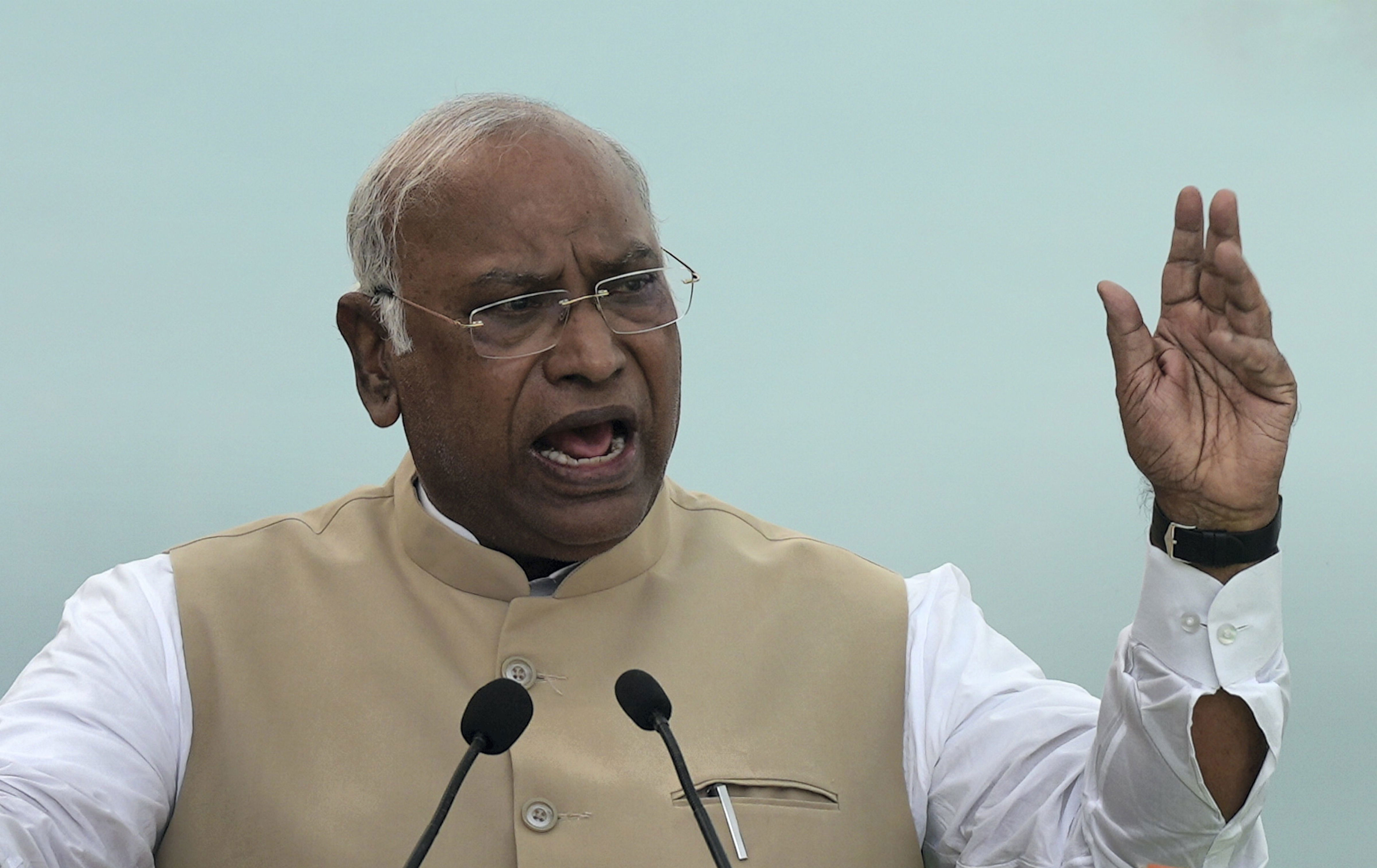 North East parties go with Central govt trend, says Kharge on polls