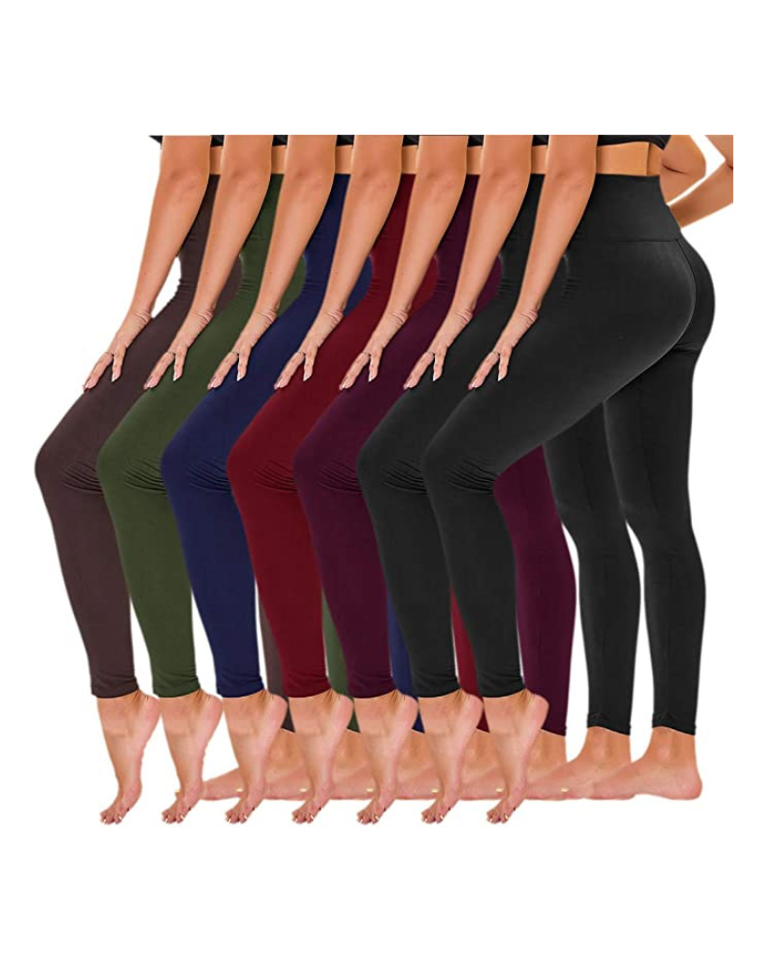 FULLSOFT 3 Pack Leggings for Women Non See Through-Workout High Waisted  Tummy Control Running Yoga Pants