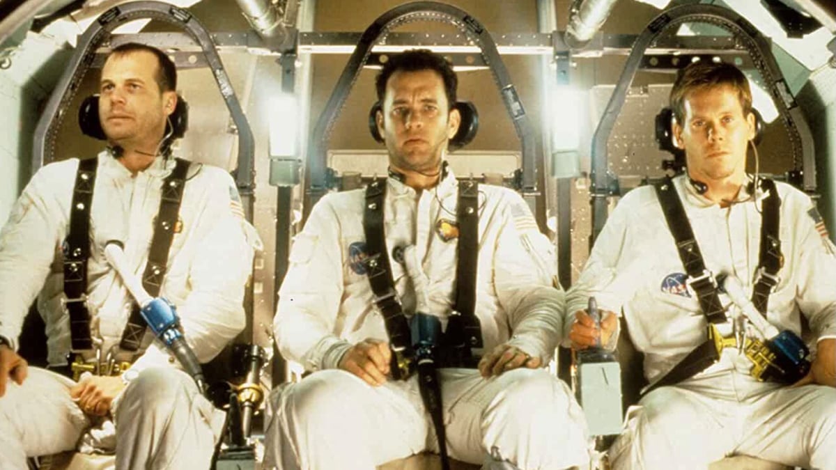 <p>In this enriching drama, Hanks again embodies a real-life individual and a legendary and heroic one to boot. Based on the memoir <em>Lost Moon</em>, Hanks effortlessly steps into the role of astronaut Jim Lovell. As part of the Apollo 13 crew, Lovell, along with astronauts Fred Haise and Jack Swigert (Bill Paxton and Kevin Bacon), are on a mission set for the moon.</p> <p>But when an oxygen tank explodes, their mission becomes perilous. It is no longer about landing on the lunar surface but returning home safely.</p> <p><em>Apollo 13</em> is a powerhouse ensemble film where each actor gives an exceptional performance, including Hanks. As tensions rise at Mission Control and aboard the LEM regarding how they can get back home, we are treated to a gripping, nail-biting film that keeps you on the edge of your seat, even though the outcome is well-known.</p> <p>As Lovell, Hanks is spectacular, embodying the courageous man so well that Lovell's wife said he captured his mannerisms perfectly. Hanks elicits resolute and visceral emotions that make<em> Apollo 13</em> the superb film it is.</p>