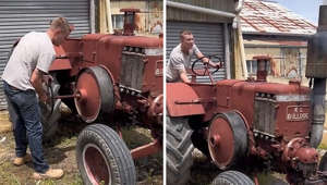 Epic old school tractor needs lots of work just to start