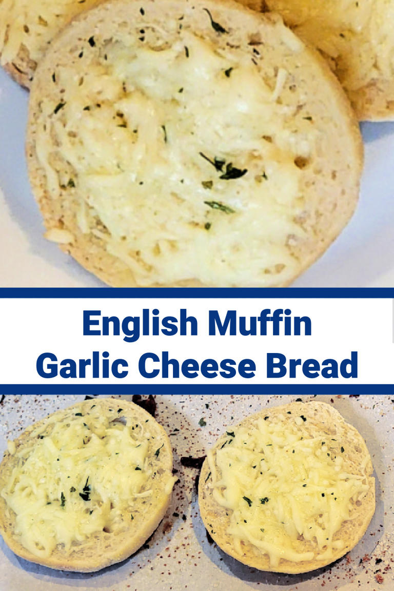 Easy English Muffin Garlic Cheese Bread