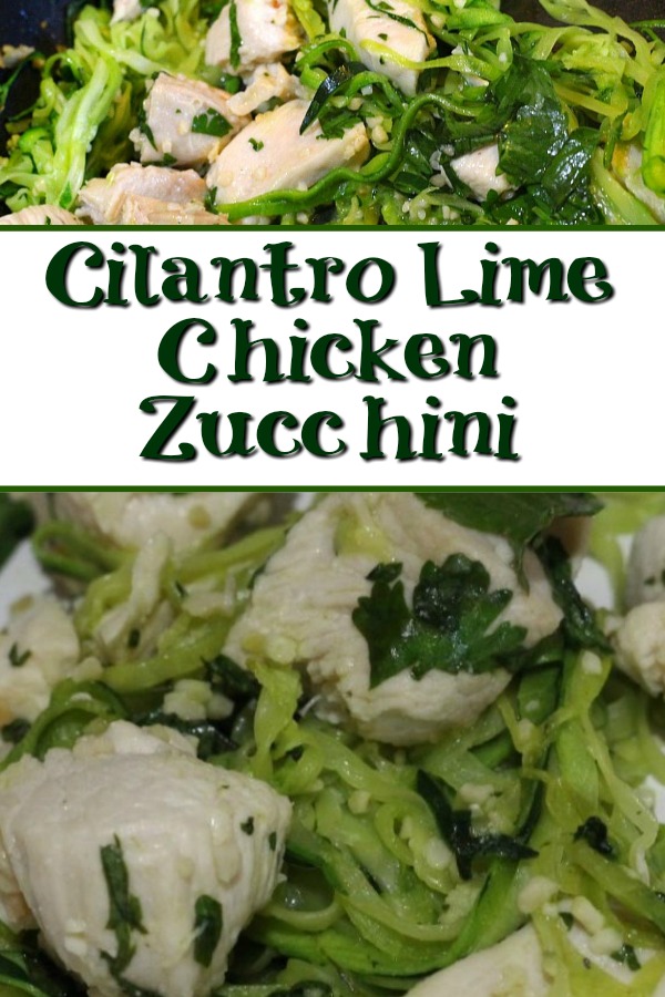 Keto Cilantro Lime Chicken Zucchini Recipe