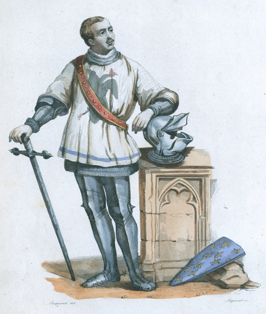 <p>Bertrand du Guesclin fue otro caballero que luchó por Francia en la guerra de los Cien Años.</p>