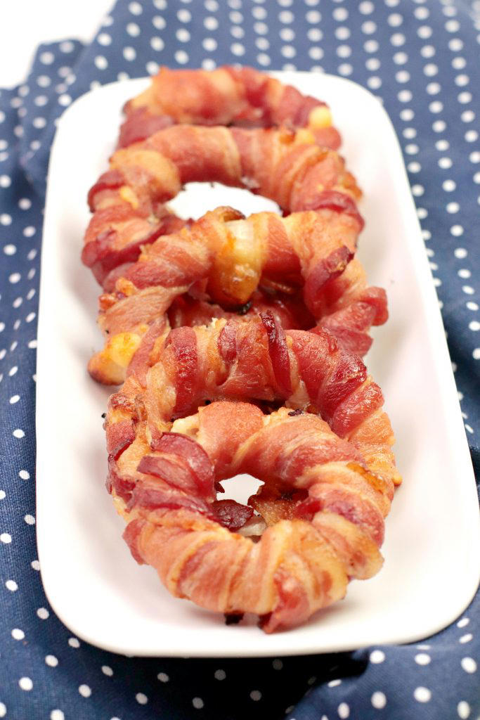 Bacon Mozzarella Keto Onions Rings Recipe