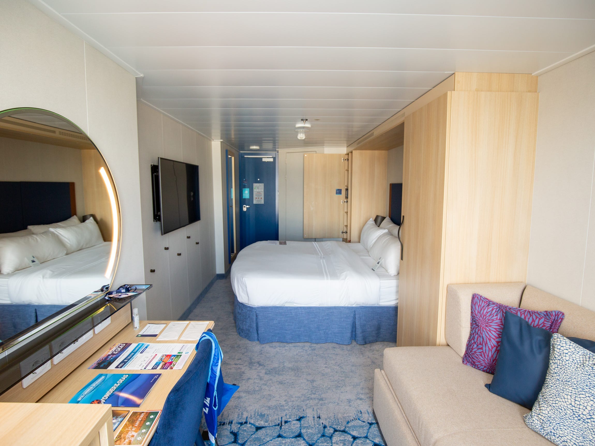 <ul class="summary-list"> <li>Royal Caribbean International invited me to spend two nights in a balcony stateroom on the Wonder of the Seas.</li> <li>The stateroom aboard the world's largest cruise ship will start at $1,400 per person in 2023.</li> <li>Take a tour of spacious my hotel room at sea complete with views of the ocean and two beds.</li> </ul><div class="read-original">Read the original article on <a href="https://www.businessinsider.com/balcony-stateroom-on-royal-caribbeans-wonder-of-the-seas-cruise-2022-12">Business Insider</a></div>