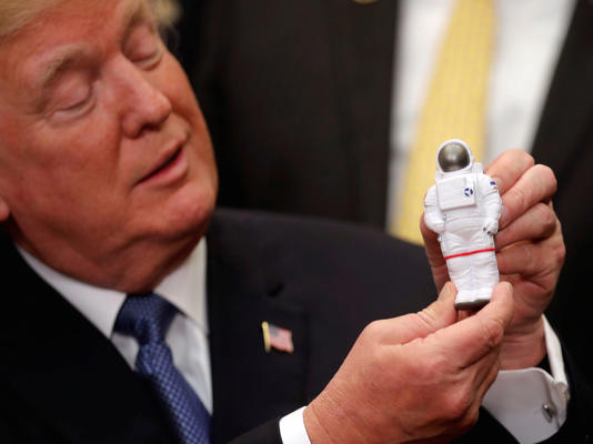 During his presidency, Donald Trump wanted to get astronauts back on the moon in 2024. Reuters/Carlos Barria