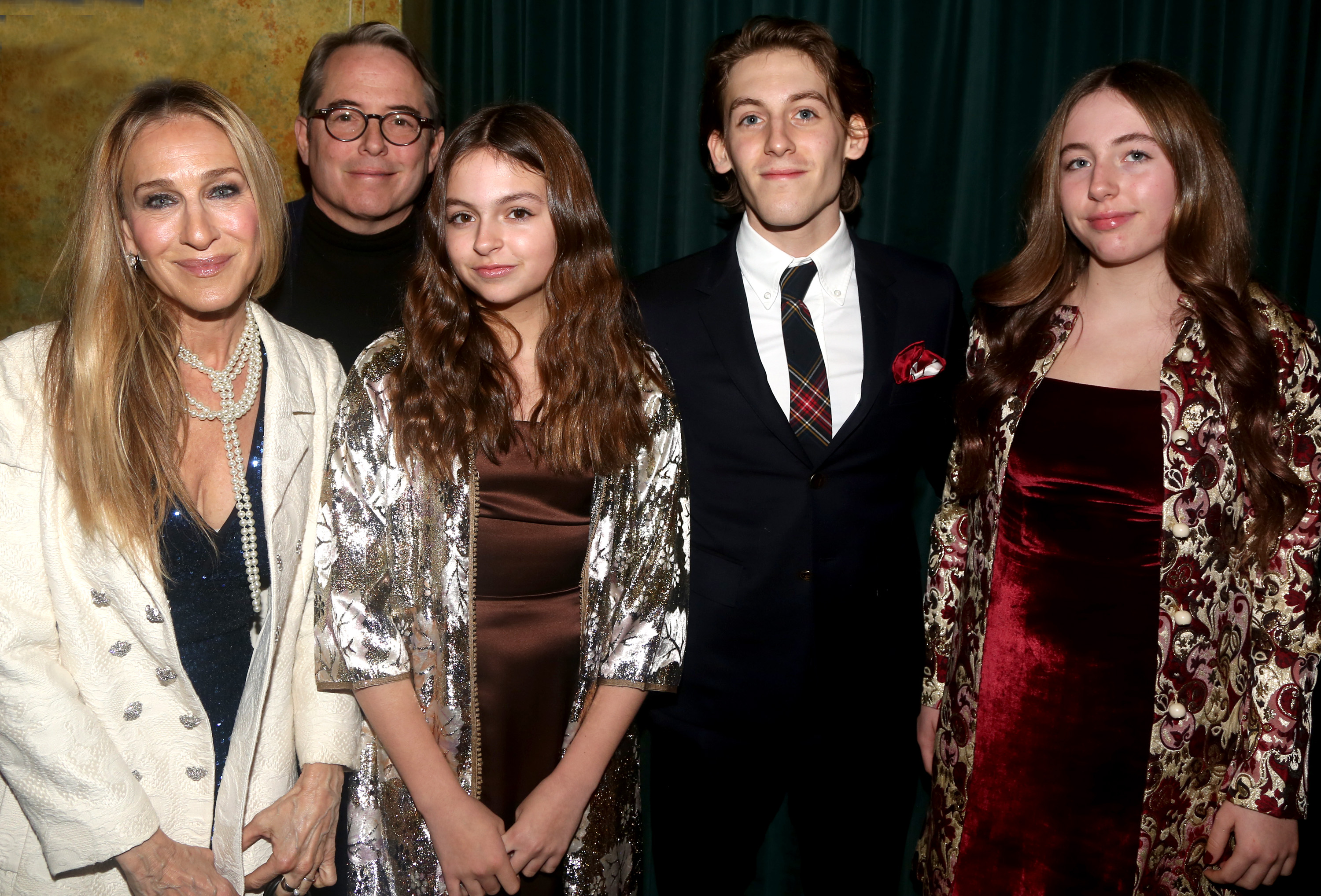 <p><span>Twins Loretta Broderick and Tabitha Broderick (who were born in 2009) flanked their big brother, college student James Wilkie Broderick (who was born in 2002), as they joined parents <a href="https://www.wonderwall.com/celebrity/profiles/overview/sarah-jessica-parker-395.article">Sarah Jessica Parker</a> and husband Matthew Broderick at the opening night performance of the musical "Some Like It Hot!" on Broadway at the Shubert Theatre in New York City on Dec. 11, 2022.</span></p>
