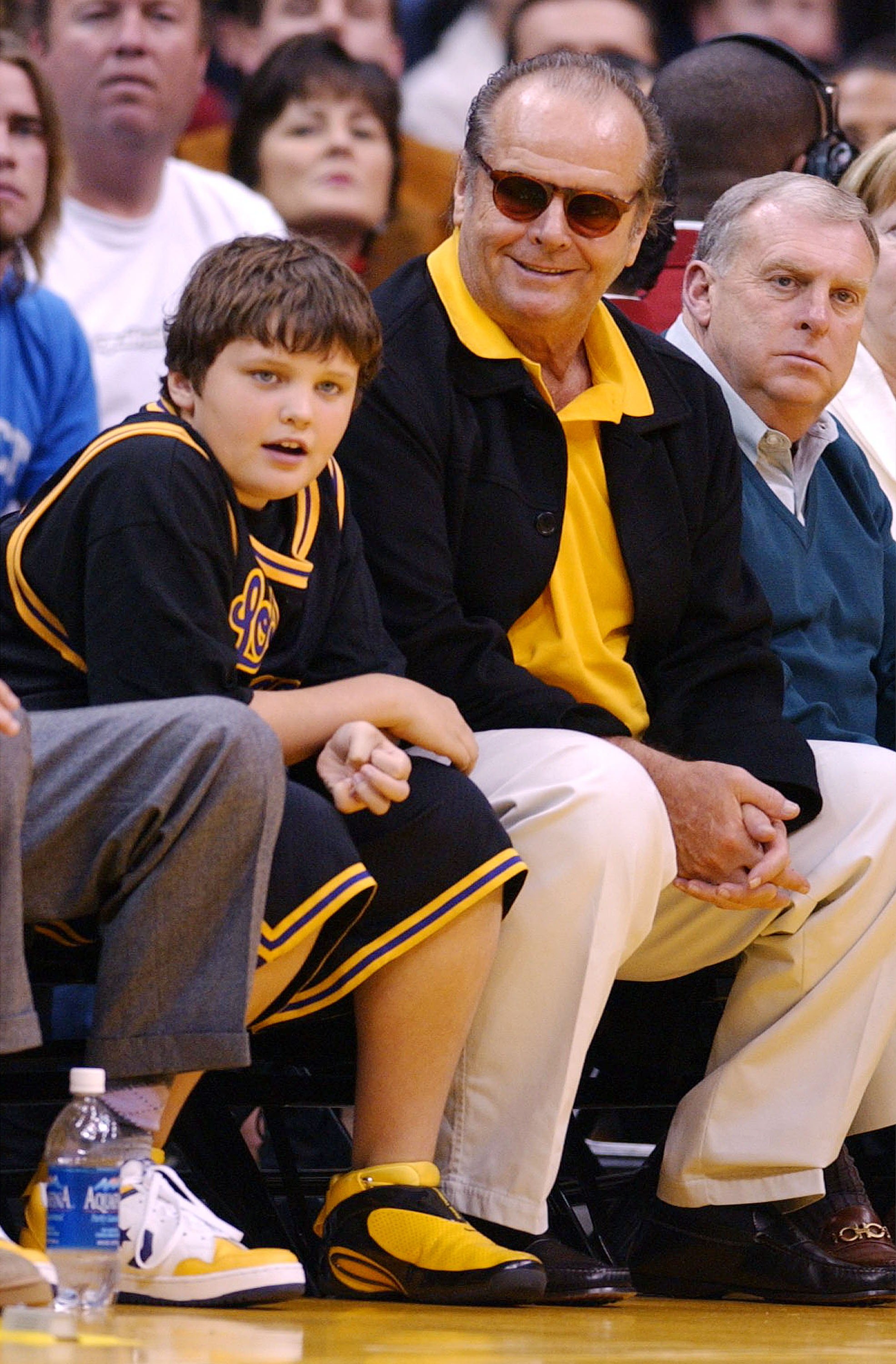 <p><span>Jack Nicholson brought then-11-year-old son Raymond, whose mother is actress-model Rebecca Broussard, to a Los Angeles Lakers basketball game on Feb. 23, 2003. Keep reading to see him now that he's an adult who's an actor...</span></p>