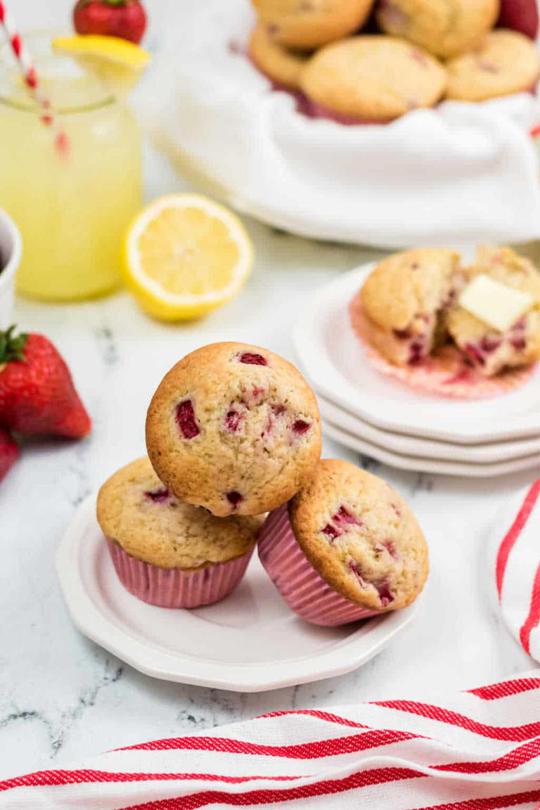 Strawberry Lemonade Muffins