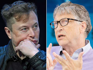 Bill Gates discussed Elon Musk's leadership at Twitter. Susan Walsh/AP; Mike Cohen/Getty Images for The New York Times