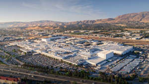 Tesla Fremont Factory aerial view