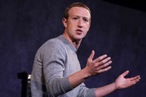 Mark Zuckerberg addressed staff questions in a meeting this week after announcing a second wave of layoffs. Drew Angerer/Getty Images