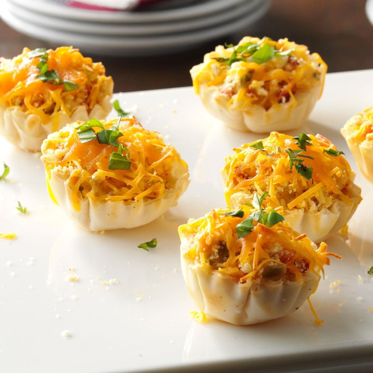 <p>Frozen mini phyllo tart shells are so convenient and easy to use. Just add a savory filling featuring sun-dried tomatoes and bacon, then pop them in the oven.—Patricia Quinn, Omaha, Nebraska</p> <div class="listicle-page__buttons"> <div class="listicle-page__cta-button"><a href='https://www.tasteofhome.com/recipes/bacon-sun-dried-tomato-phyllo-tarts/'>Go to Recipe</a></div> </div>