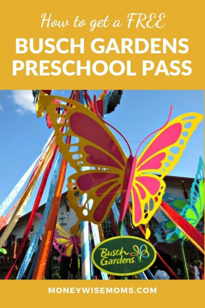 2024 Free Busch Gardens Preschool Pass