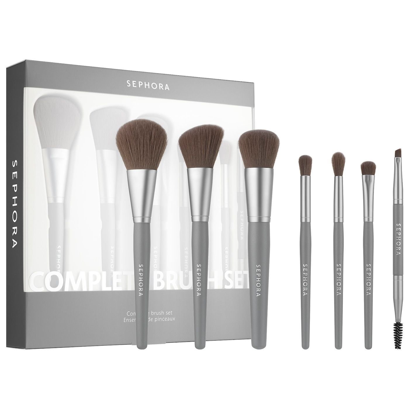 <p><strong>$49.00</strong></p><p><a href="https://go.redirectingat.com?id=74968X1553576&url=https%3A%2F%2Fwww.sephora.com%2Fproduct%2Fsephora-collection-complete-brush-set-P469055&sref=https%3A%2F%2Fwww.townandcountrymag.com%2Fstyle%2Fbeauty-products%2Fg41319024%2Fbest-makeup-brush-sets%2F">Shop Now</a></p><p>For newbies, figuring out the right makeup brush to use can feel daunting at first. Sephora's set, however, takes the guesswork of selecting what to use. The seven-piece collection comes with everything you need for creating any look, including a foundation brush, blush brush, concealer brush, and eyeshadow brush.</p><p>"I am OBSESSED with these brushes!!!" raves a Sephora reviewer. "The bristles are sooo soft and apply my makeup so beautifully. Plus these brushes are vegan which I LOVE. This is a greater starter kit for beginners. Also very budget friendly!!"</p>