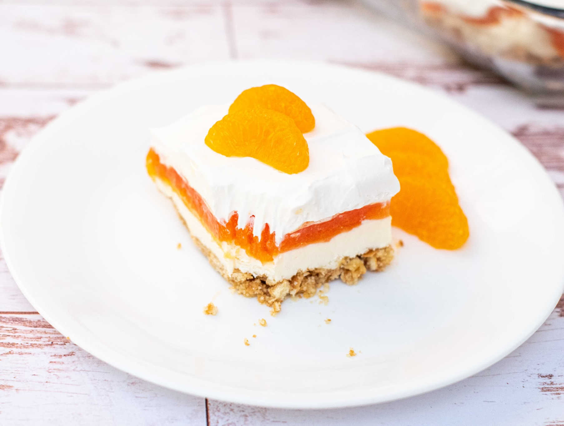 Orange Creamsicle Dessert Lasagna