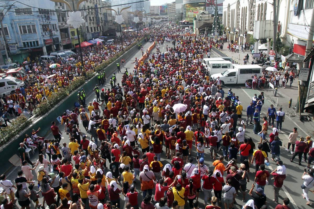 Estimated Nazareno 2024 Crowd Lower Than Pre COVID 19 Record So Far NCRPO   AA169sHQ.img