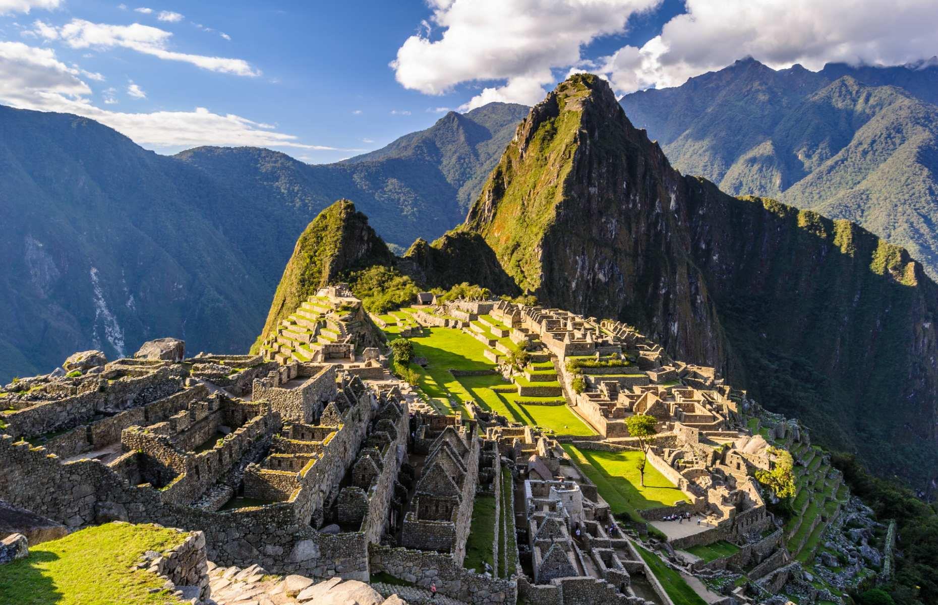 Considered South America’s most significant archaeological site, Machu Picchu astounds all who visit. It's thought that the emperor Pachacutec built the soaring 'Citadel in the Clouds' in the 15th century. The Inca city is the last stop on the four-day Inca Trail hike, but it can also be visited from Cusco: hop aboard the train to Aguas Caliente and enjoy some spectacular scenery on the three-and-a-half hour journey, which winds its way through verdant rainforests.
