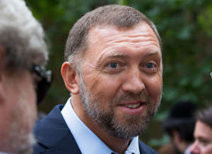 In this file photo taken on July 2, 2015, Russian metals magnate Oleg Deripaska attends Independence Day celebrations at Spaso House, the residence of the American Ambassador, in Moscow, Russia.