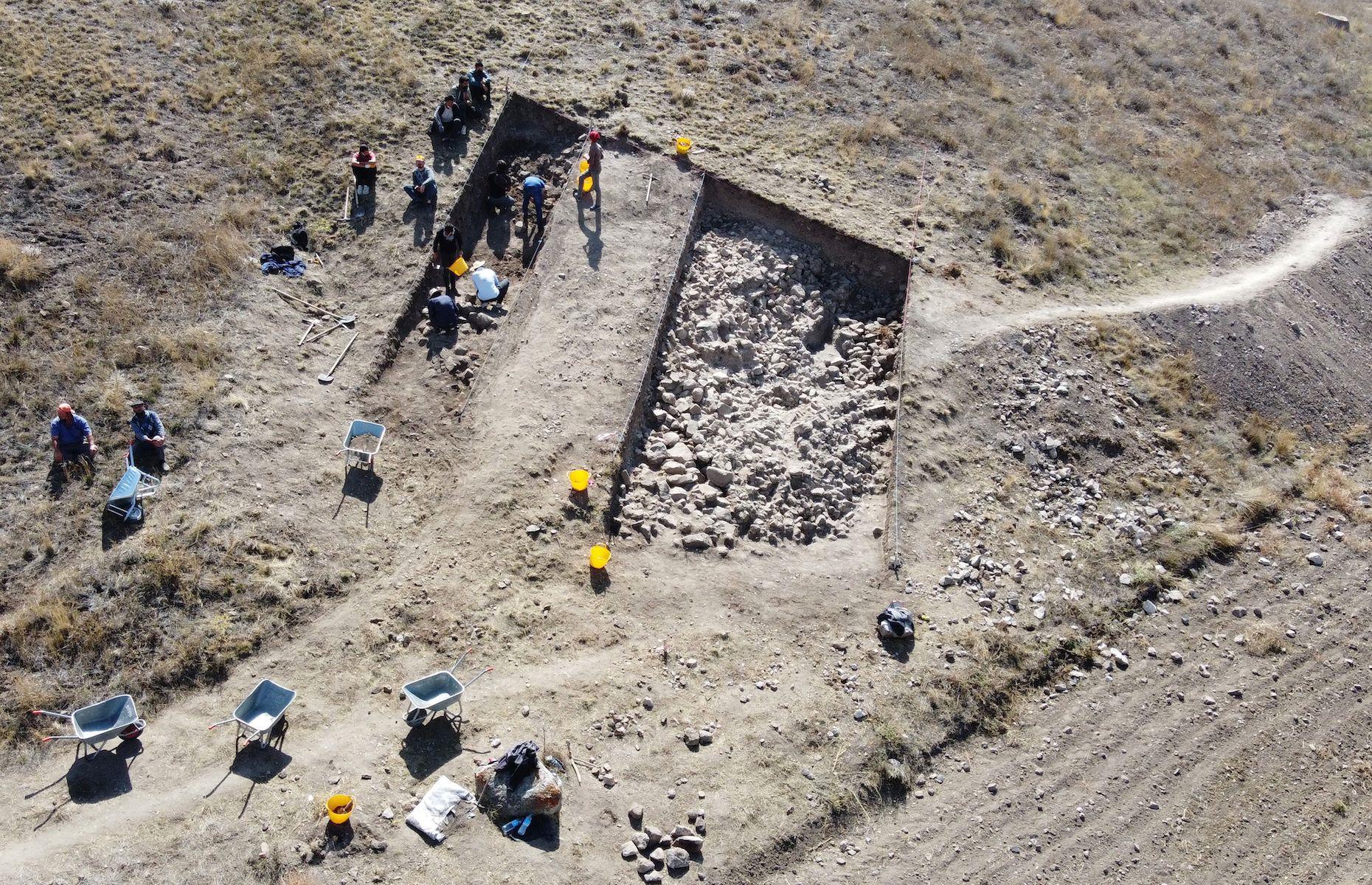 <p>Turkish archaeologists uncovered floors that have been described as <a href="https://www.arabnews.com/node/1936096/middle-east">the “ancestor” of Mediterranean mosaics</a> in Usakli Hoyuk, an archaeological site in Yozgat’s Sorgun district. In September 2021, the 3,500-year-old paving stones were found in the remnants of a 15th-century BC temple dedicated to Teshub, a storm deity worshipped by the Hittites. It marks a huge step towards understanding more about the daily life of the little-understood Bronze Age Anatolian civilisation.</p>