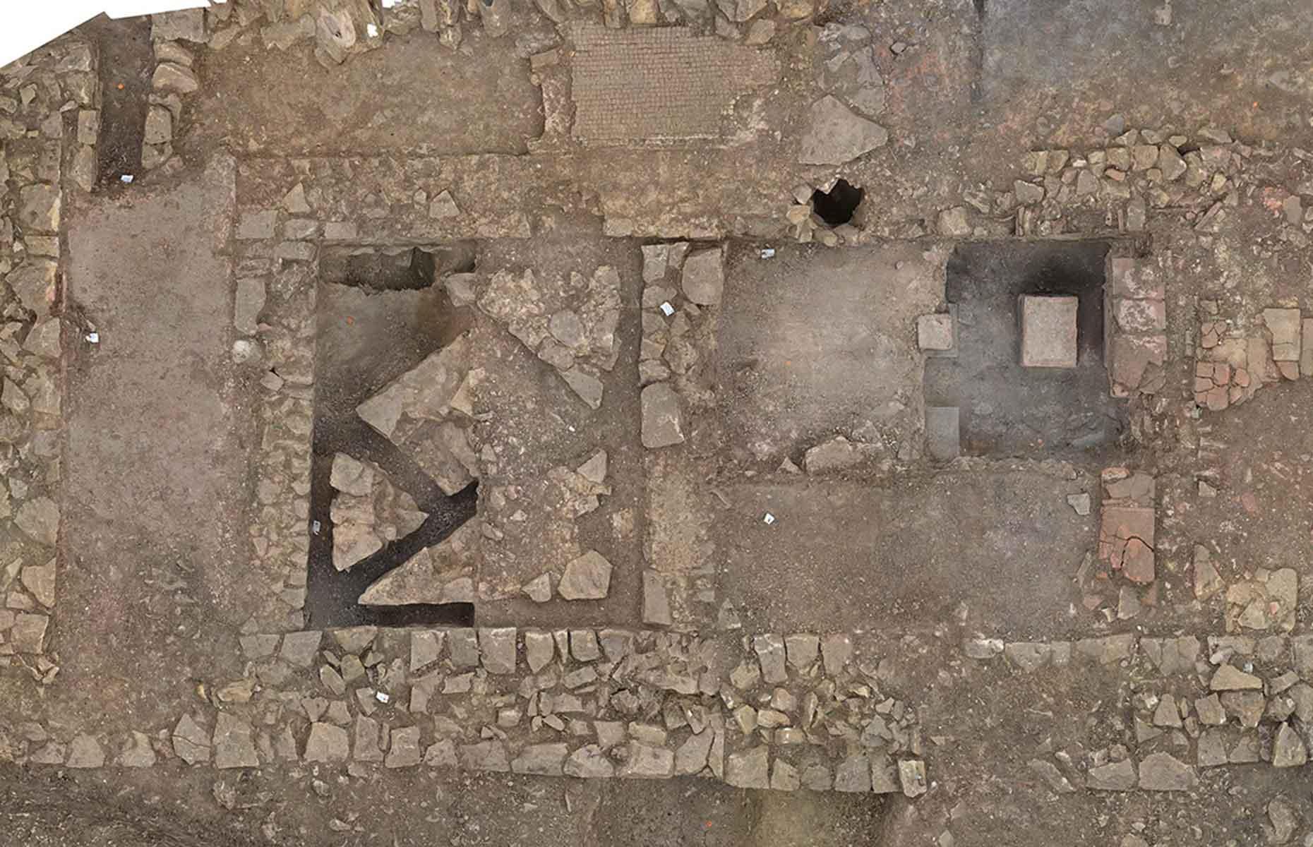 <p>When a grand Roman villa complex was unearthed in Rutland in 2021, archaeologists revealed a rare mosaic depicting a scene from Homer's epic, <em>Iliad</em>. And in 2022, further excavations at the site <a href="https://www.theguardian.com/uk-news/2022/nov/28/ancient-barn-conversion-with-steam-room-found-at-roman-villa-in-rutland">uncovered one of Britain's earliest barn conversions</a>. Experts believe the timber-built barn was converted to stone in the 3rd or 4th century AD to provide space for a Roman bathing suite (pictured), complete with a hot steam room, a warm room, a cold plunge pool and underfloor heating, while the other end was likely retained for agricultural or craft work. Talk about the life of luxury...</p>