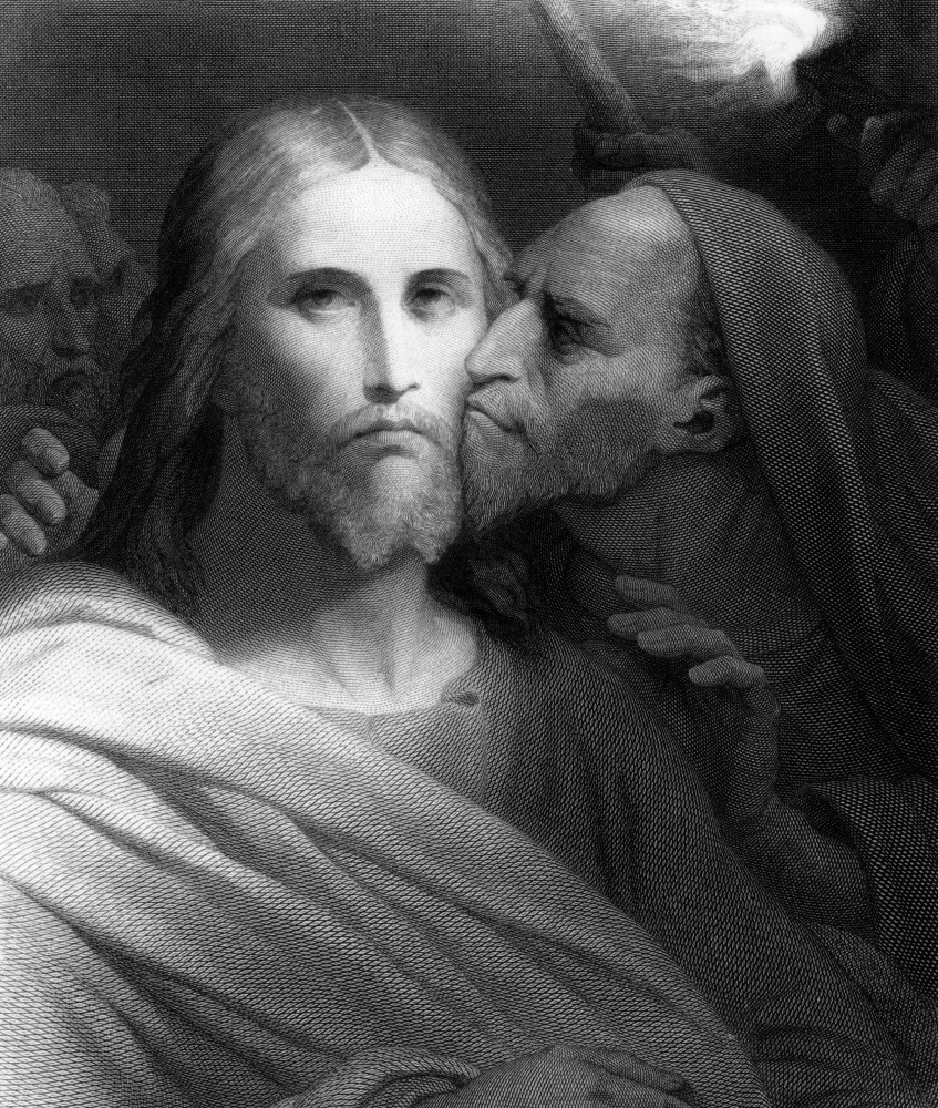 <p>Por 30 monedas de plata, Judas Iscariote traicionó a Jesús dándole un beso en la mejilla y revelando de esa forma quién era a las autoridades. Esto hizo que Jesús muriese crucificado y que Judas fuese recordado como uno de los mayores traidores de la historia.</p><p>También te puede interesar:<a href="https://www.starsinsider.com/n/319999?utm_source=msn.com&utm_medium=display&utm_campaign=referral_description&utm_content=534374es-mx"> Lo que no sabías sobre 'Breaking Bad'</a></p>