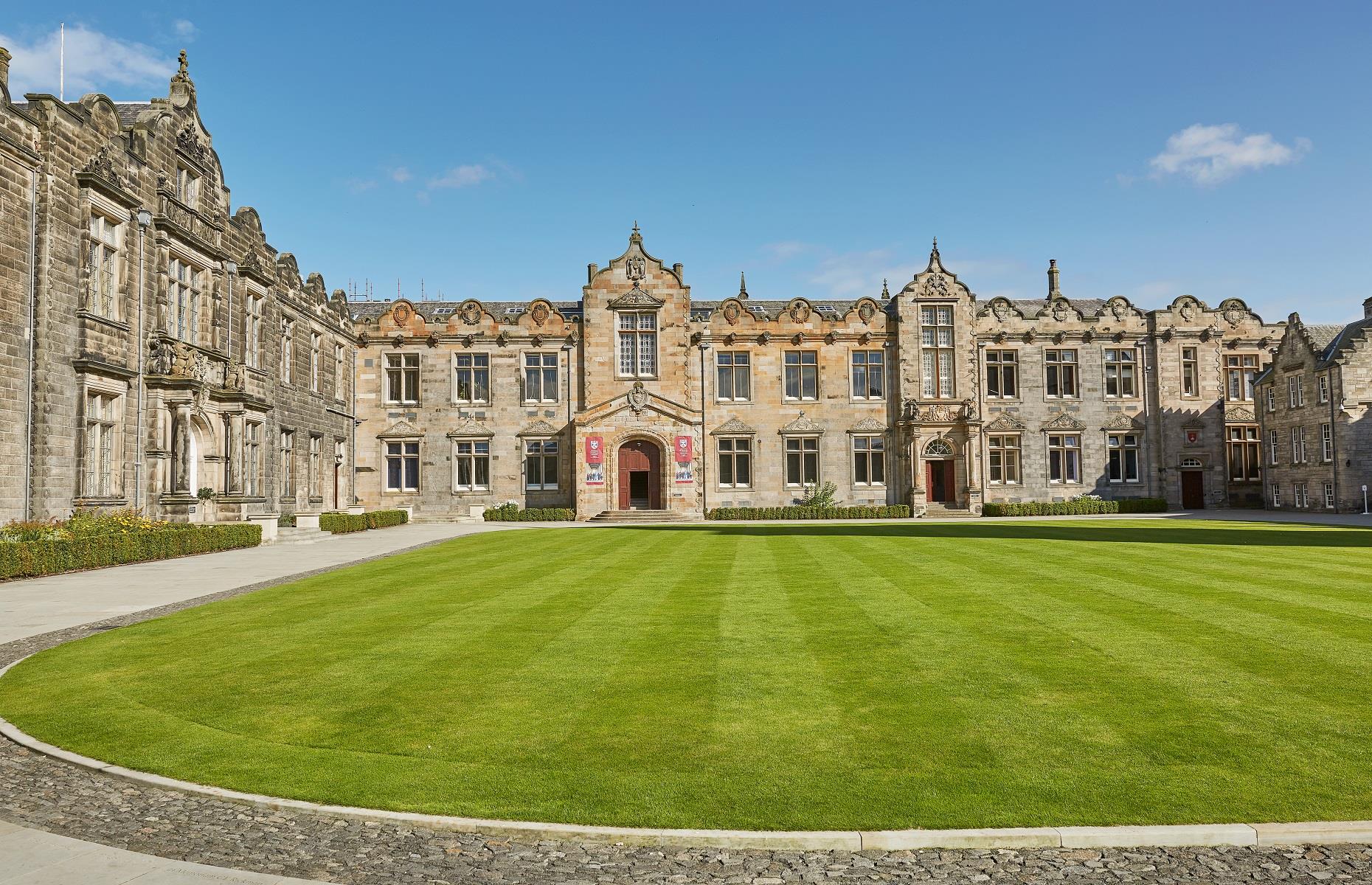 <p>Founded in the 15th century, the <a href="https://www.st-andrews.ac.uk/">University of St Andrews</a> is home to some truly spectacular buildings, including St Salvator's Chapel and Sallies Quad (pictured). It also happens to be mere moments from Scotland's enviable coastline. Famous alumni include Benjamin Franklin, Rudyard Kipling, Prince William and his wife, the Princess of Wales.</p>  <p><strong><a href="https://www.loveexploring.com/gallerylist/71852/30-of-britains-most-historic-towns-and-cities">Discover more of Britain's most historic towns and cities</a></strong></p>