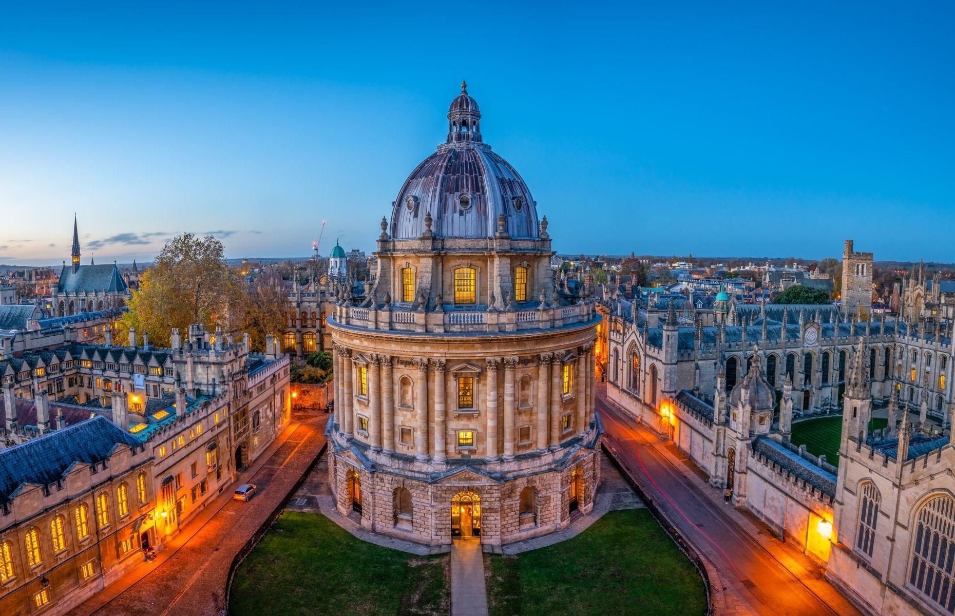 <p>One of the world's most iconic education universities, <a href="https://www.loveexploring.com/news/72568/the-top-things-to-do-in-oxford-attractions">Oxford</a> has a storied history and a truly spectacular campus. Positioned in the heart of Oxford, it's thought to have been in operation since 1096: that makes it the oldest university in the English-speaking world. Often topping the World University Rankings, this incredible institution is famous for its historic buildings (like Radcliffe Camera, pictured), which attract millions of tourists every single year. In fact, the university owns 67 listed buildings across the city.</p>  <p><a href="https://www.loveexploring.com/galleries/161253/creepy-and-abandoned-campuses-around-the-world?page=1"><strong>Now discover these creepy abandoned campuses around the world</strong></a></p>